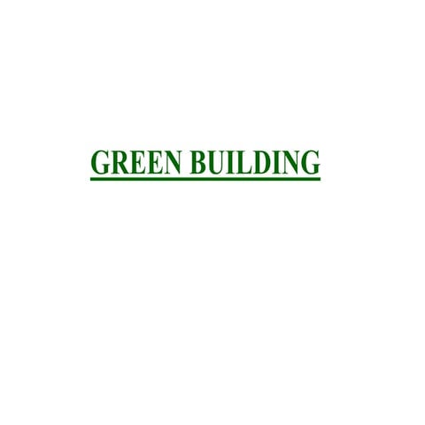 Green buildings  iricen
