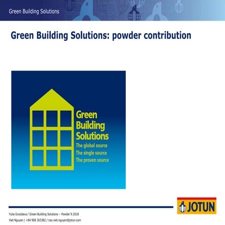 Green building solutions-powder contribution 09.2018