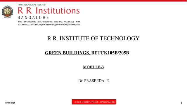 GREEN BUILDINGS are eco friendly for environment