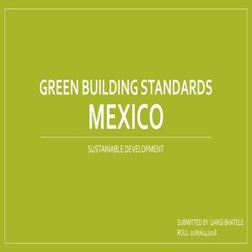 Green building standards mexico