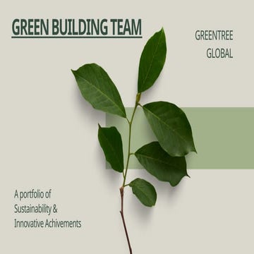 Green Building Team and ratings & Projects of green building | PPTX