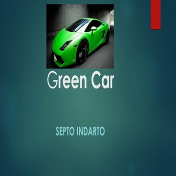 Green car