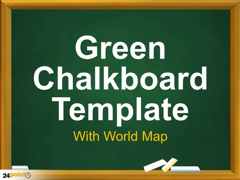 Green Chalkboard Template