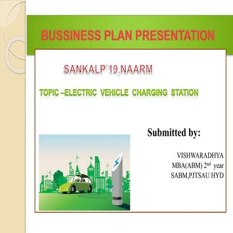 Electric Vehicle charging station(B-Plan)
