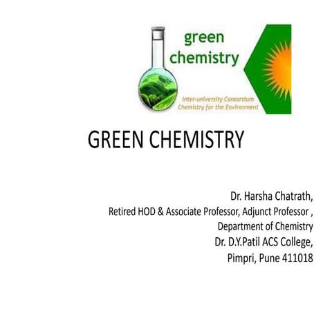 Green chemistry