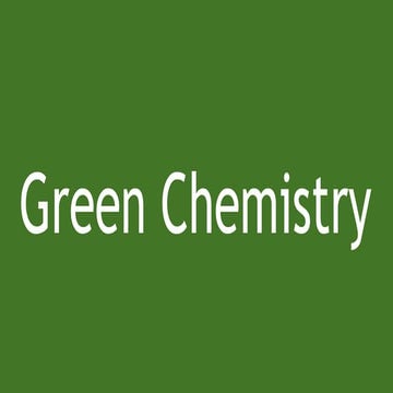 Green chemistry smd 123