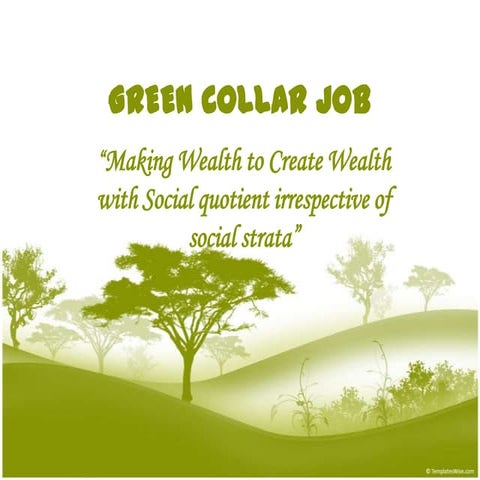 Green collar job