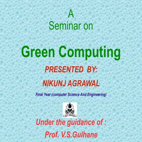 Green  Computing