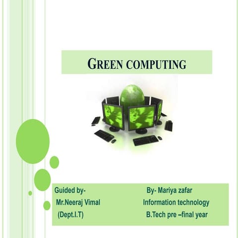 Green computing | PPT