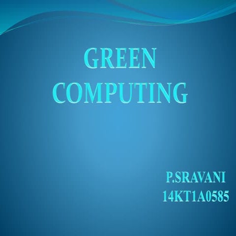 Green computing