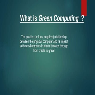 Green computing