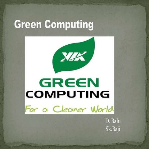 Green computing
