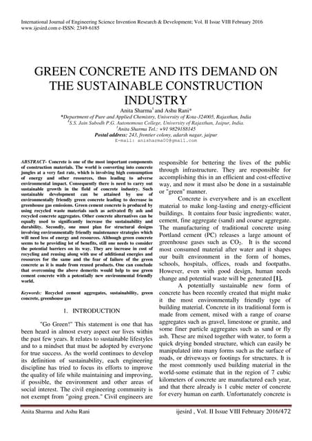 Comparative Analysis of Coconut shell Concrete to Traditional Concrete ...