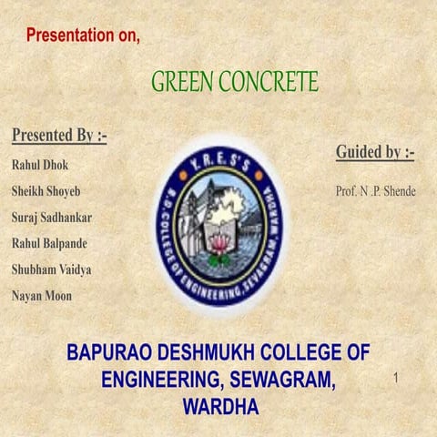 Green concrete by nayan