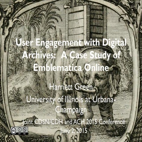 User Engagement with Digital Archives: A Case Study of Emblematica Online 