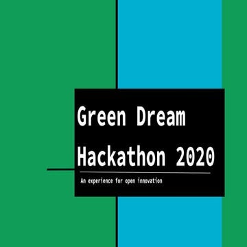 Green dream hackathon concept ppt