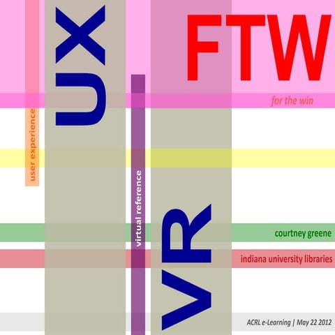 UX + VR FTW [ACRL e-learning]