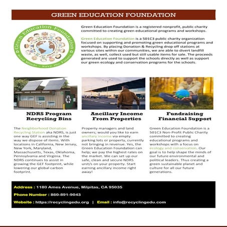 Green Education Foundation | PDF