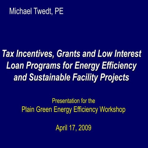 Mike Twedt on Green Energy Engineering
