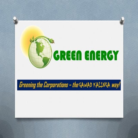 Green energy for GK