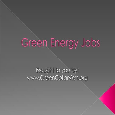 Green Energy Jobs