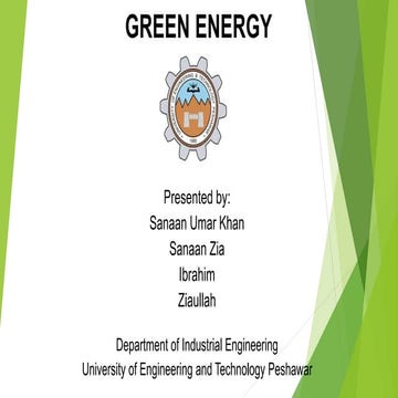 Green energy technical writing