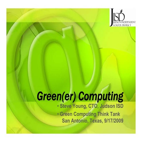 Green(Er) Computing