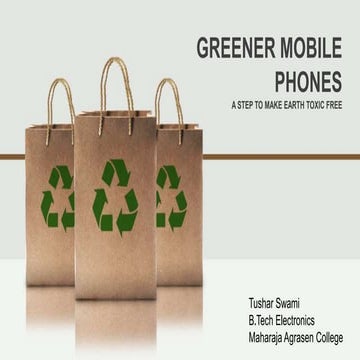 Greener mobile phones