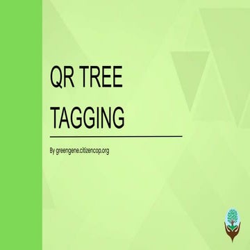 Tree Tagging for CSR, ESG and Carbon Transparency | PDF