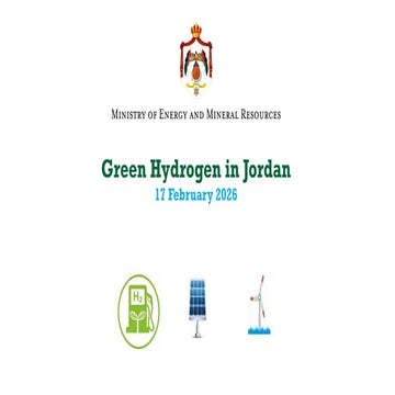 Jordan's Strategic Development of Green Hydrogen Economy and ...