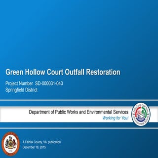 Green Hollow Court Outfall Restoration