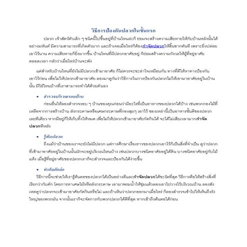 มาดูวิธีกำจัดปลวกขั้นแรกจากกูรูตัวจริง