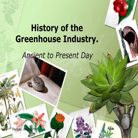 Greenhouse History And Industry 2007