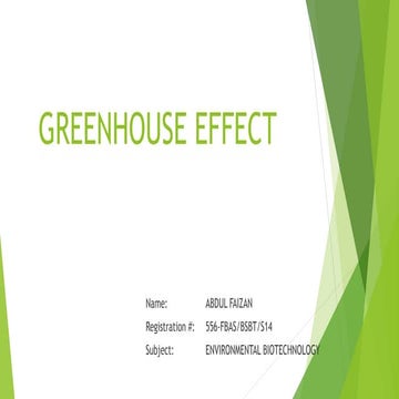 Green house effect
