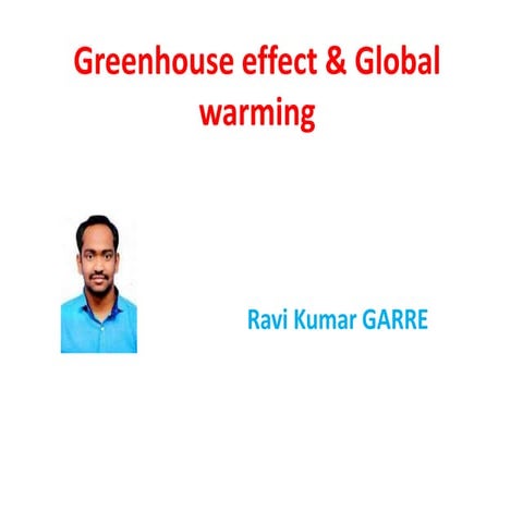 Greenhouse effect and global warming