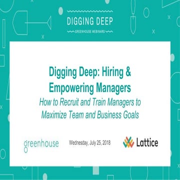Hiring and Empowering Managers: How To Recruit & Train Managers To Maximize Team & Business Goals