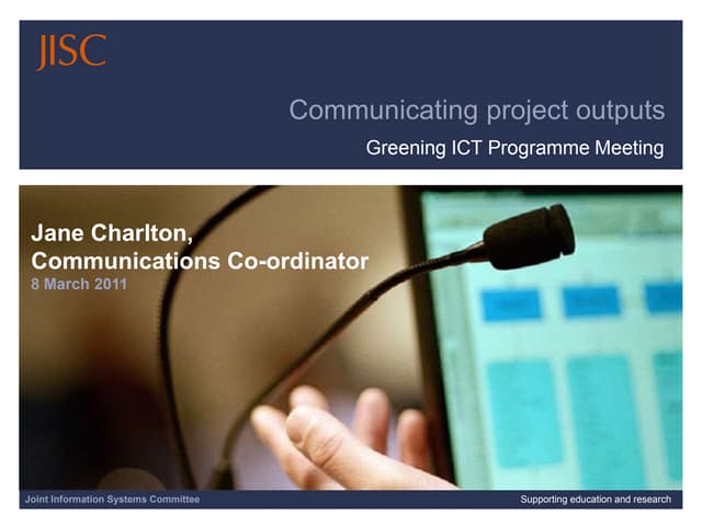 Greening ICT projects communications 8mar11