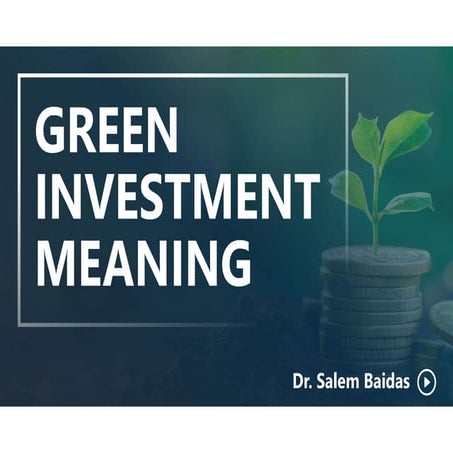 Green Investment Meaning    