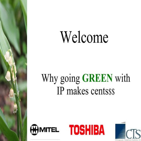 Go Green with IP Telephony