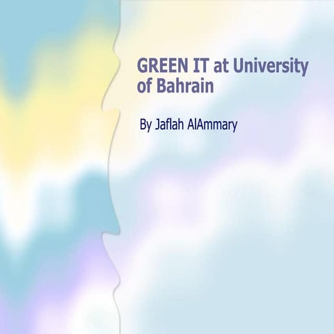Green it at university of bahrain