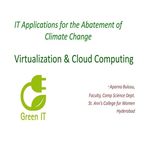 Green it initiatives