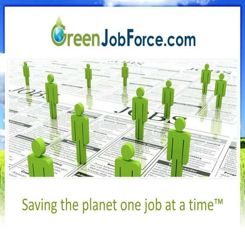 What is GreenJobForce.com?
