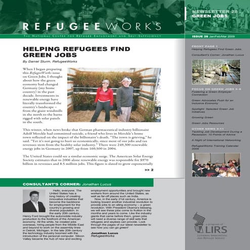 Green Jobsfor Refugees