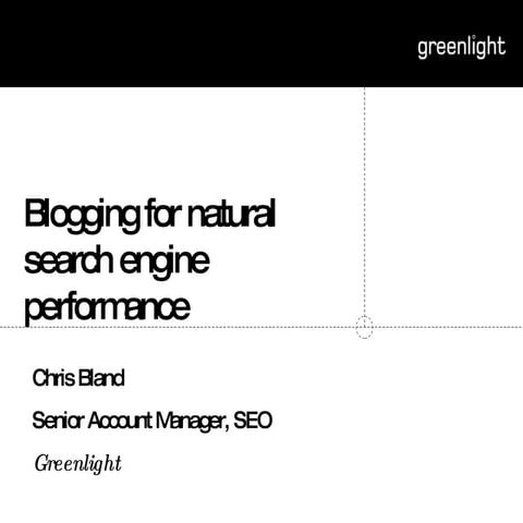 Greenlight   Blogging For Seo 25-04-08