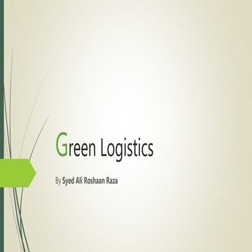 Green logistics