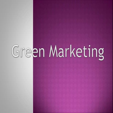 Greenmarketing 