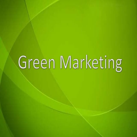 Green Marketing