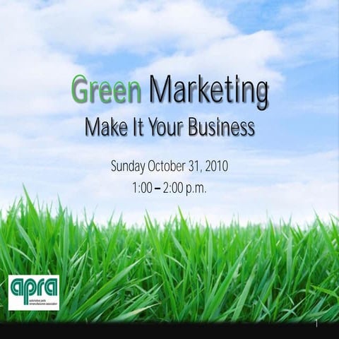 Green marketing