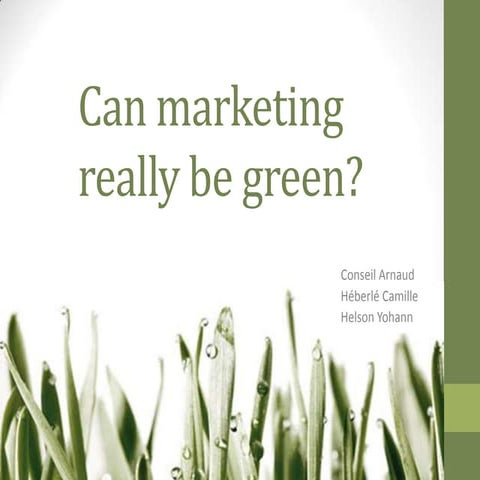 Green marketing 