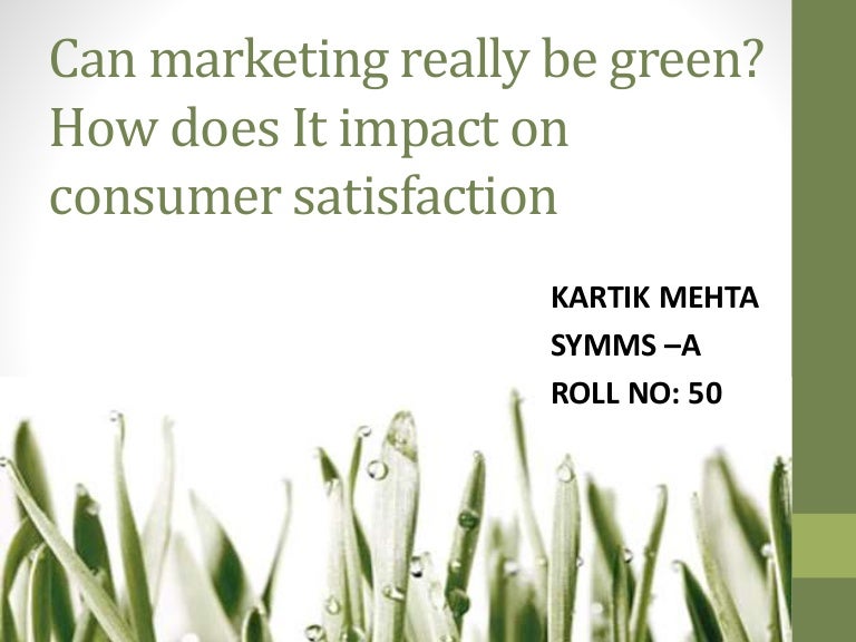 Make assignment marketing green